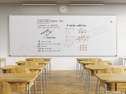 Painted Steel Whiteboard for School