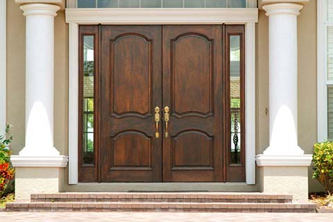 Wood Grain Steel Door